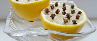 Homemade mosquito repellent - lemon and cloves